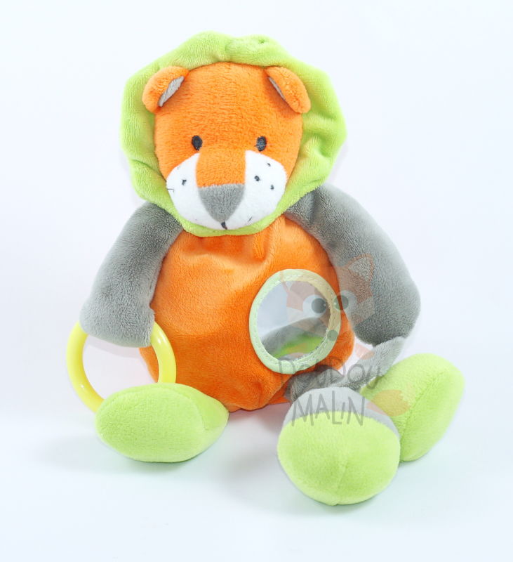  activity toy lion orange green grey 